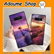 Samsung Note 8 / Note 9 Case With Colorful Countryside And Flower Motifs