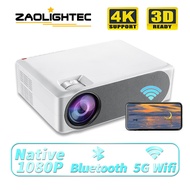 ZAOLIGHTEC A10 Full HD 1080P Projector Support 4K Android WiFi 7800 Lumens Projector Smartone 3D Home Theater Projector