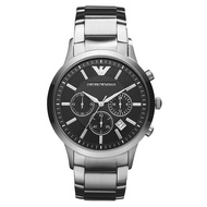 Emporio Armani Watch Men's Multifunctional Three Eye Timing Steel Band Quartz Fashion Men's Watch Gifts To Boyfriend