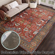 Bohemian Ethnic Style Carpet High-Density Bohemian Carpet Bedroom Bedside Anti-Slip Floor Mat Living