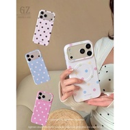 Korean Girl ins Color Polka Dot Palette Magnetic Suitable for iPhone 17 16 15 14 Pro Max i15 i16 17P