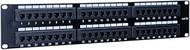 48-Port Cat5/5e Unshielded Wallmount Rackmount Patch Panel, Backwards Compatible with CAT 3/4/5 Cabl