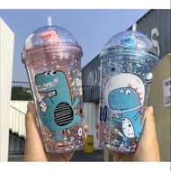 3D dinosaur water bottle