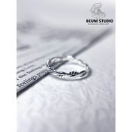 BEUNI HANDMADE PREMIUM 999 SILVER RING ANTIRUST NO ALLERGIC WATER PROOF WITH 999 MARK 999 SILVER