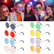 EBINLMY Round Sunglasses Retro Hippie Disco Circle Glasses