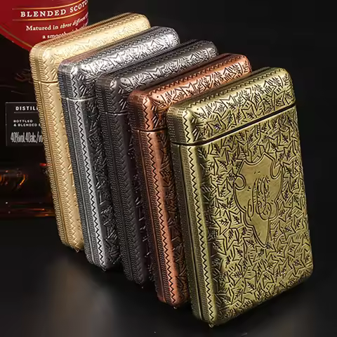 Vintage Cigarette Case Container for 14 Cigarettes Peaky Blinders Shelby Same Style Pocket Cigarette