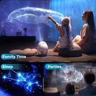 3D Dynamic Projection Light Nude Eye 3D Stereo Atmosphere Star Light Galaxy Projection Night Light 6