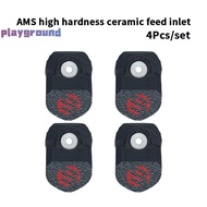 [playground] 4Pcs For Bambu AMS Guard Durable Ceramic Inlet Ring Protector 3d Printer Parts For Bamb
