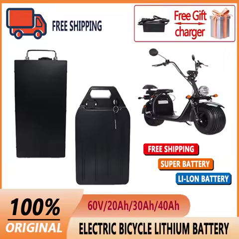 For Harley battery Citycoco Electric Battery 60V 20Ah/30Ah/40Ah for 1000W Harley MotorcycleWaterproo