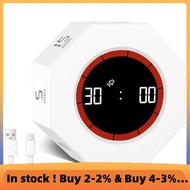 Digital Productivity Timer, Rotating Pomodoro Timer with 1-3-5-15-30-60-90 Min Countdown, for Study 