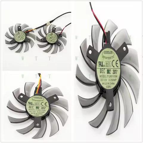 HH T128010SM Graphics Fan Video Card Cooling Fan For GV-N560OC GTX670 GTX580 Kit