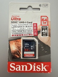 SanDisk Ultra 64GB SDXC SD Card 全新未用包平郵