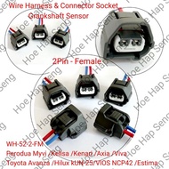 HC-52 Toyota Estima /Camry / Vios 2 Pin Toyota 1JZGTE,2JZGTE,1UZFE,3SGE CAM&CRANK SENSOR (Female) So