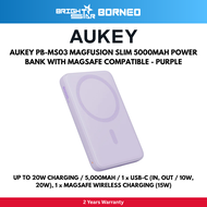 POWERBANK / AUKEY PB-MS03-GY SPARK GO MAGSAFE POWERBANK / 20W / 5000MAH / 1 x USB-C (IN OUT / 10W 20