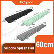 BIGSPOON Silicone Faucet Splash Sink Drain Pad Wash Basin Sink Narrow Edge Long Strip Water Retainin