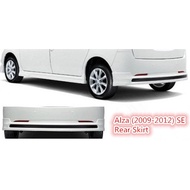 DC- Perodua Alza (2009-2012) SE Style Rear Skirting ABS