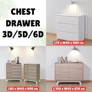 ❤️familystar2u -  White Chest Drawer Storage 4 Layer Drawer Baju Bayi Almari Baju Murah Bedroom Furn