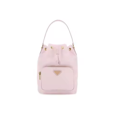 PRADA Nylon Fabric Bucket Handbag Regular Women's Pink 1BH038RV44-F0E18