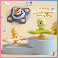 Hannei Fidget Spinner Baby Bath Toy Children's Handheld Toy Spinner Rotating Suction Cup Toy