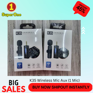 K35 Wireless Mic Aux (1 Mic). PM Us for more detail ! [Item price is per unit]