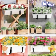 HILDAR Window Plant Box Holder, Metal Plant Container Accessories Adjustables Flower Pot Bracket, Houseplants Potted Plants Plant Hangers Flower Pot Holder