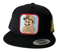 Super Chapo bros red con el Chapo al lado hat Black mesh