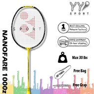 【YY SPORT HOT SELL】YONEX NANOFLARE 1000Z Badminton Racket Full Carbon 4U 83g 26-30Lbs Free Gift