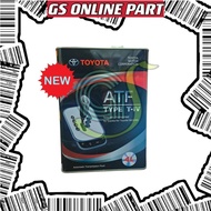 100% ORIGINAL TYPE T-IV TOYOTA ATF AUTO GEAR OIL (4L) ALTIS ZZE122 VIOS NCP42 INNOVA HARRIER HILUX A