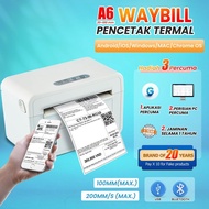 Pony A6 Thermal Printer Bluetooth Waybill Barcode Shipping Bluetooth Printer printing machine