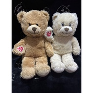 Teddy Build A Bear Couple Doll, Brown Bear and Cream Bear BAB Build A Bear Original 40cm