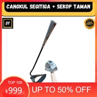 Package of 2 Mini Triangular Hoes and Garden Scopes, Multipurpose Gardening Tools, Good Quality