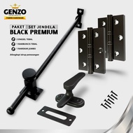 Genzo One Set of Window Latchs, Rambuncis Thick Hinge, Jumbo Lamskar