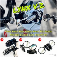 Handlebar End Mirror v.2 Tmax Xmax Pcx Nmax Aerox ADV Filano Laed giorno Bar End Mirror Racing Side 