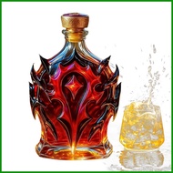 Whiskey Bottle Drink Container Desktop Ornament Vodka Whiskey Bottle Dispenser for Brandy Bourbon Dr