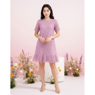 Dress Brokat Pesta Modern Wanita Elegan Gaun Kondangan Cantik Terbaru Baju Fashion Natal Modis 2025