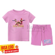 GOLDEN HUNTRIX KPOP DEMON HUNTERS KIDS' T-SHIRT AND PANTS SET