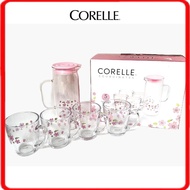 Corelle Coordinates glass cup ( Sakura) Water Jug Set/Jug Air/ Set Jug Air Corelle Coordinates