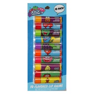 Lip Balm Party Pack - Jolly Rancher - 10pc Fruit Candy Flavored, Moisturizing and Flavorful, Paraben