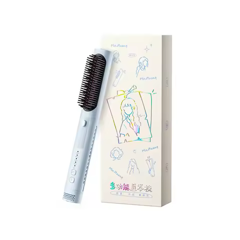 3 in 1 Interchangeable Cold Air Hair Styler Straightener Comb Arc Curling Iron Fast Heating Billion 