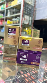 Safi Age Defy Radiant Day Emulsion SPF 37 PA+++ - Renewal Night Cream - Gold Water Essense Paket Kri