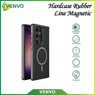 VENVO - VV49 Hardcase Ruber Line Magnetic Samsung S25 S25 Edge