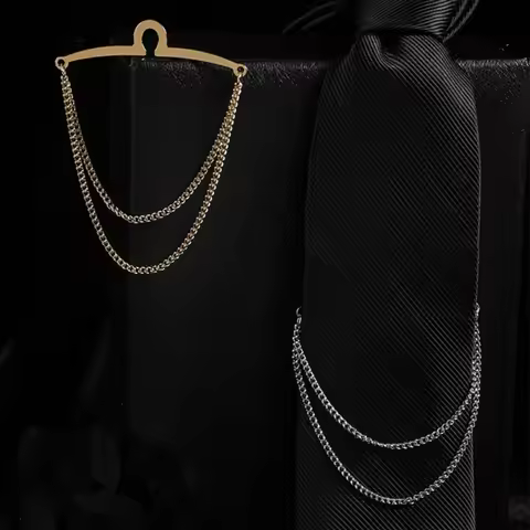 Tie Accessories Banquet Wedding Necktie Accessories Shirt Chain Buckle Shirt Chain-buckle Tie Clip U