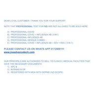 INFLUENZA A&B / INFLUENZA AB + COVID (3IN1) TEST KIT / PPE