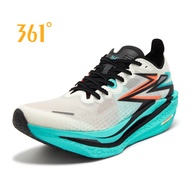 [20KM+] 361 Degrees Flame 4 รองเท้าวิ่งมาราธอนมืออาชีพแผ่นรองคาร์บอนแข่ง PB รองเท้ากีฬาดูดซับแรงกระแ