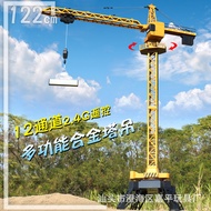 Alloy Remote Control Excavator Toy Car Crane Dump Truck Bulldozer Engineering Car Model Tower Crane
