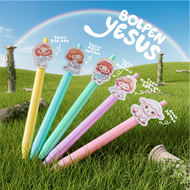 Bolpen Yesus Chibi \ Lucu Sekolah Alat tulis Pulpen Kristen katholik souvenir hadiah gift Karakter