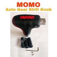MOMO UNIVERSAL CAR GEAR SHIFT KNOB AUTO TRANSMISSION SHIFT LEATHER GEAR KNOB