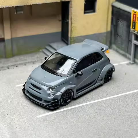MINIGT 1:64 #995 Abarth 595 gray diecast model cars