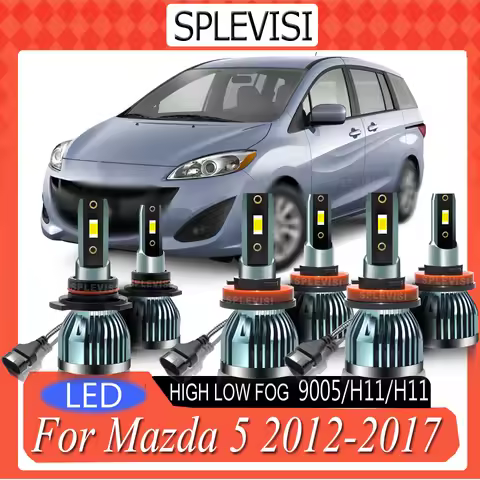 Waterproof Direct Replacement High Performance LED Headlight high low beam foglight For Mazda 5 2012