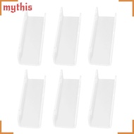 MYTHIS 6pcs Wall Mounted Record Holder, Floating Shelves  Acrylic Record Shelf, Music Collection Acr